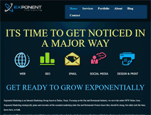 Tablet Screenshot of exponentmarketing.com